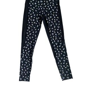 Victoria's Secret PINK Ultimate Featherweight Floral Mesh Leggings Black XS‎